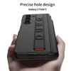 Luxury Magnetic Wristband Membrane Vogue Phone Case for Samsung Galaxy Z Folding Fold5 5G Full Protective Tempered Film Hinge Covered Fold Shell with Stylus Holder