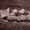 Labradorite naturale Poliedrico Pietre preziose sciolte Dadi 7 pezzi Set Dungeons Dragons Set di dadi di pietra DND Giochi di ruolo Ornamenti Merci spot All'ingrosso Accetta personalizzato