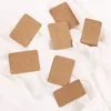 Jewelry Pouches 200Pcs Blank Earrings Ear Studs Tags Kraft Paper Display Card Hanging Brown