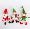 New XMAS Red Wine Bottles Cover Bags bottle holder Party Decors Hug Santa Claus Snowman Dinner Table Decoration Home Christmas Wholesale 916
