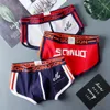 Unterhosen 3 stücke Mann Boxer Mode Druck Unterwäsche Komfortable Baumwolle Männer Höschen Trendy Brief Boxer Briefs Für Männer 2023