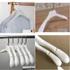 Cabides Cremalheiras Cabide para Casacos Vestuário e Titulares de Pano de Pele Grosso Shoder Branco Plástico Armazenamento Dh8374 Drop Delivery Home Dhke9