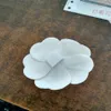fabric flower DIY material Camellia white flower with sticker 10pcs a lot2091