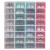 Caixa de armazenamento de sapato de plástico transparente caixa de sapato japonês engrossado flip gaveta organizador de armazenamento de sapato jxw261283n