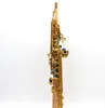 Eastern Music rose brass copper body unlacquer straight soprano saxophone G key