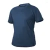 Erkek Tişörtleri Kısa Kollu T-Shirt Yaz Taktik Askeri Gömlek Açık Hava Sporları Hızlı Kurutma Nefes Alabilir Tırmanış Takım