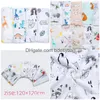 Bath Robe Muslinlife Cotton Bamboo Baby Receiving Blanket Soft Newborn Towel Infant Muslin Ddle Wrap Accessories Drop Delivery Home Ga Dhbgc