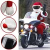 Santa Cycling Hjälm Cover Christmas Motorcykelhjälm täcker full ansikte säker hatt jultomten racing cap god jul dekoration gåva Q573