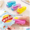 Machines à plastifier Creative Portable Mini Poche Accueil Scellage Hine Snacks Thermoscelleur Vide Resceller Sac Cilps Pratique Drop Livraison O Dhjln