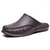 Pantoufles chaussures EVA sans lacet pour hommes, demi-pantoufles de marche, sandales de ménage confortables et douces, taille 40-47, 2023