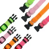 Fournitures pour animaux de compagnie colliers pour chiens en nylon uni 9 couleurs couverture de cou pour chiens collier de corde de traction pour animaux de compagnie en gros