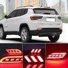 1 conjunto led refletor luz traseira luz de freio pára luz traseira para jeep compass 2017 2018 2019 2020198b