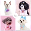 Hundebekleidung 10 Stück Spitzen-Diamant-Fliege für kleine Katzen und Welpen, Hochzeitszubehör, Pflegezubehör für Hunde 230915
