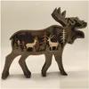 Inna aktualizacja wystroju domu niedźwiedź Christams Deer Craft 3D Laser Cut drewna dar