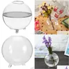 Vases Accueil Jardin Bureau Rond Vase En Verre Transparent Hydroponique Terrarium Planteur Titulaire Fleur Plante Bonsaï Décor Drop Livraison Dhz2Q