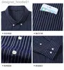 Męskie bluzy bluzy duża koszula długi rękawek Plus Men Size Striped Shirt Ogniarna koszula Autumn New Men's Business Casual Oxford Shirt L230916