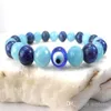 SN0576 Bracciale Fashion Eye Bracciale Good Luck in lapislazzuli Bracciale Blue Evil Eye per uomo2478