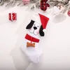 Weihnachtsbaum Hängende Strümpfe Weihnachtsdekorationen Cartoon Hut Haustier Welpe Socken Ornamente Weihnachtsgeschenke Frohes Neues Jahr