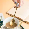 Coffee Scoops Stainless Steel Spoon Kitchen Gold Accessories Cafe Decoration Tea-spoon Tableware Bar Tool