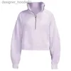 Mens Tracksuits Luxury Hoodies Pink Hoodie Designer Hoodies Autumn and Winter Yoga Hoodie L U Womens Plus Thickning Jackets Hoodys Sports Half Zipper Terry Designe