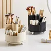 Storage Boxes Holder Container Makeup Skincare Cosmetic Women Rotating Box For Brush Palette 360° Eyeshadow Organizer Desktop