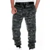 Mens Joggers Camouflage Sweatpants Casual Sports Camo Pants Full Length Fitness Striped Jogging Trousers Cargo Pants301r