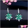 Ohrstecker Caoshi Wunderschöne Blumenform-Ohrringe für Frauen mit brillantem Zirkonia Trendiger Jubiläumsschmuck Geschenk Drop Deliv Dhgarden Dhetp