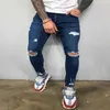 Herren-Jeans im Destroyed-Stil, coole Designer-Stretch-Jeans mit Rissen für Herren, lässige Slim-Fit-Hip-Hop-Bleistifthose mit Löchern T2294q