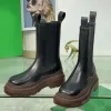 Bottes de créateurs Tire Chelsea Fashion Bottines Plate-forme Bottes de pluie Catwalk pour hommes et femmes taille 34-43