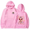Designer Cross Border New Force1 Sin Ti Bad Bunny Printed Fashionable Men's Casual Hooded Sweaters for Women 975 385