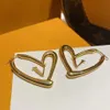 Modeontwerper oorbellen Hoepel Oorbellen Letter goud Grote kleine lvi Liefde hart luxe oorbellen ontwerper voor dames Dames Sieraden oorbel oorknopjes