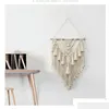 Dekorativa föremål figurer väver TASSEL TAPESTRY Heminredning Vägghängning Holiday Party Decoration Drop Delivery Garden Accenters DHJKT