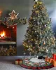 Decorazioni natalizie Aghi di pino Lanterne Gonna per albero Natale per forniture domestiche Gonne rotonde Copertura della base