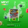 Original MRVI COMING 10000 Puffs E Cigarros Descartáveis 12K Puff Vape Pen Tela de exibição de Cigs Eletrônicos Tela de Malha Bobina Pod Bateria Recarregável 0% 2% 3% 5% Vapor 48 Sabores