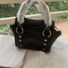 Pequena mochila quadrada ombro corrente de prata bolsas sacola bolsa de couro de crocodilo bolsa de ombro duplo preto carteiras xadrez 230419