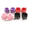 PU Leather Handcuffs Restraints Bandage Lady Girl Bracelet 1 Pair Women313W