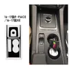 Per Jaguar XE XFL F-PACE 2016-19 Pannello di controllo centrale interno Maniglia per porta Adesivi in fibra di carbonio Decalcomanie Car styling vinile tagliato327Z