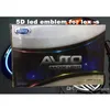 5D led emblemas auto emblema emblema do carro símbolos logotipo luzes traseiras branco vermelho azul cor diferentes tamanhos 234W