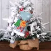 Meias penduradas decorações de natal dos desenhos animados santa boneco de neve rena urso árvore de natal meias pendurado casa ornamentos saco de presente de natal