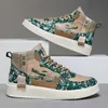 Klänningskor hiphop plaforform skor män avslappnade sneakers hög topp graffit bekväma stövlar för män som går löparskor trend student sneakers 230915