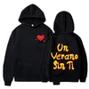 Толстовка с капюшоном для нового альбома Un Verano Sin Ti Bad Bunny, музыкальная толстовка с капюшоном Xxl 725 132