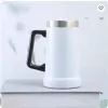 Tasses Tasse de bière de 24 oz avec poignée en acier inoxydable 304 double paroi gobelet insated voyage tasse à café livraison directe maison jardin cuisine