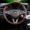 DIY el dikilmiş direksiyon kapağı Mercedes Benz E300 C200 C260 GLE320 GLE400265J için uygundur