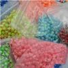 Tongue Rings 500Pcs/Lot Piercing Jewelry - Colorf Heart Acrylic Balls One Hole Replacement Tongue/Navel/Nipple Body 1.6Gx6Mm Dhgarden Dhal6