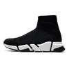 Original Herren-Sockenschuhe Speed Trainer Beige Triple Black Graffiti Weiß Blau Rot Klare Sohle Volt Lace-up Beige Laufsneaker Balencai Aqua Sock