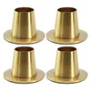 Candle Holders Candlestick Holder Home Dining Table Decoration 4pcs Base Metal Stick Wedding