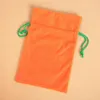 Halloween Velvet Gift Candy Bag Trick or Treat Pumpkin Drawstring Bags Festive Party Supplies