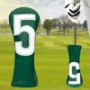 Inne produkty golfowe Golf Club Cover Pu skóra Wodoodporna przeciwbroże przeciw golfowi z białymi liczbami golfowymi