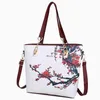 Sacos de noite estilo chinês impressão floral mulheres bolsas ombro conjunto feminino prático saco composto 6 peça designer marca bolsa 230915