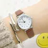 Wristwatches Simple Small Band Dial Women's Watch Primary School Students' Belt Quartz Digital